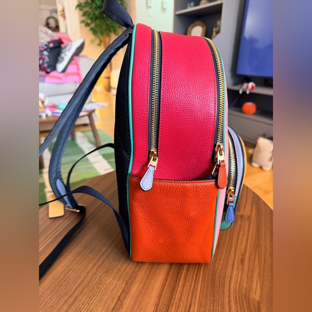 ✨RARE✨ COACH Court Backpack In Colorblock - Picture 8 of 10